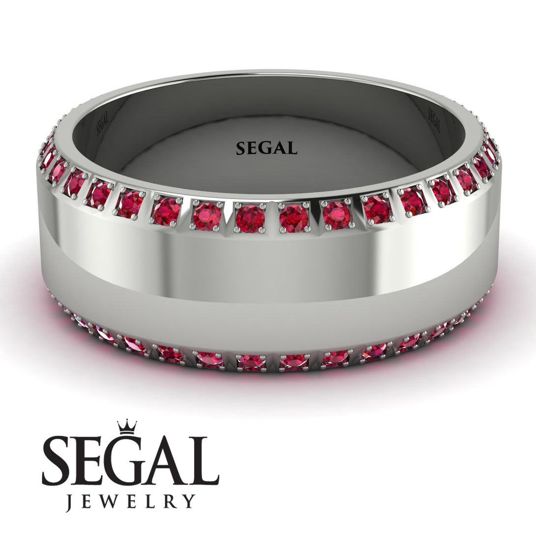 Eternity Ruby Wedding Band - Benjamin No. 12